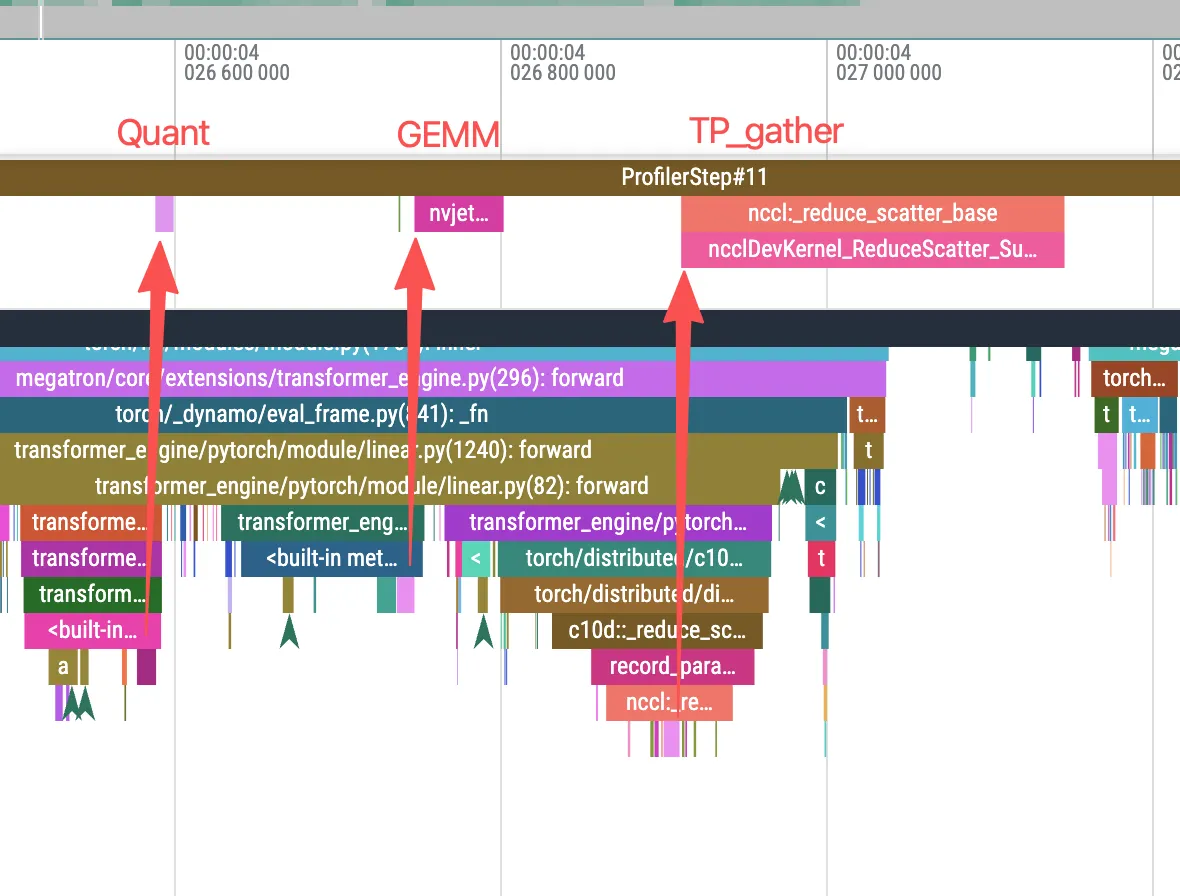 CPU bound for FP8 training