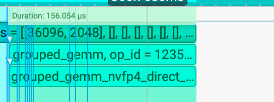 NVFP4 Grouped GEMM Invocation